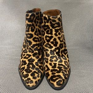 Franco Santro Leopard Print Bette Booties